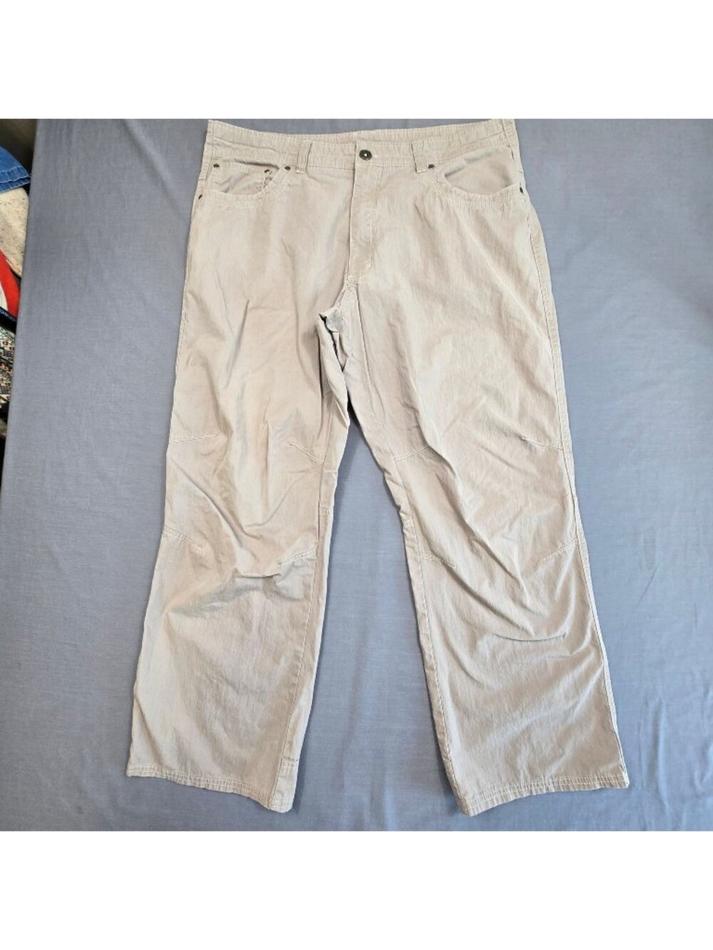Pacific Trail 40/30 Mens Casual Pants Light Taupe Button Closure